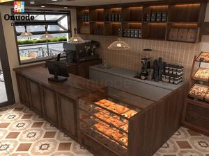 Diseño Completo de Cafetería para Centros Comerciales, Cafetería y Panadería, Vitrina de Vidrio Templado, Metal y MDF, Diseño de Tienda Completo - Product Image 6