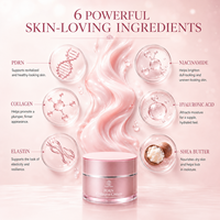 Crème Visage au Collagène PDRN OEM ODM Hydratante et Raffermissante en Profondeur avec Niacinamide, Acide Hyaluronique, Élastine et Beurre de Karité 50g