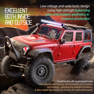 HB R1601 Coche RC Todoterreno a Escala 1:16 2.4G 4WD con Luces LED y Construcción Metálica para Niños y Adultos - Product Image 4