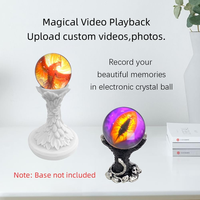 Promotion : Lampe Sphère en Cristal Lecteur Vidéo Connectée Wi-Fi avec Son, Cadeau Personnalisé pour Anniversaire, Mariage et Événements Spéciaux