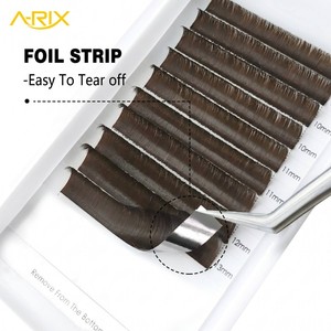 A-RIX Soft Mink Easy Fan Eyelash Extensions Soft Matte Chocolate Brown Auto Flowering <b>Volume</b> <b>Lashes</b> for Salon - Product Image 3