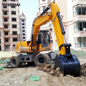 공장 저렴한 가격 도매 브랜드 새로운 유압 미니 휠 굴착기 로더 가방 15000kg 15 톤 바퀴 굴착기 판매 - Product Image 4