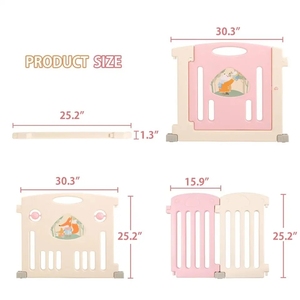 Clôtures d'intérieur pour bébé bricolage en plastique parc pour enfants avec porte <span class=keywords><strong>de</strong></span> jeu - Product Image 5