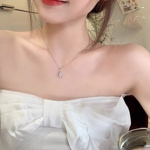 Collana a goccia d'acqua per la prevenzione delle allergie in acciaio inox catena di clavicola regalo di nozze per fidanzate Senior Sense - Product Image 3