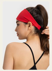 عقال زبادي متطور حسب الطلب من شركة تصنيع المعدات الأصلية عقال رياضي أنيق بوليستر مرن للرجال والنساء قبضة جافة رباط رأس للتمرين - Product Image 4