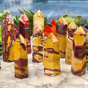 หินคริสตัลธรรมชาติทรงหอก หินมูคาอิท แจสเปอร์ ควอตซ์ สำหรับงานฝีมือและตกแต่งบ้าน ขายส่ง - Product Image 4