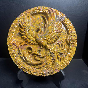 <span class=keywords><strong>Piedra</strong></span> <span class=keywords><strong>de</strong></span> <span class=keywords><strong>Jade</strong></span> China Natural <span class=keywords><strong>de</strong></span> 20 cm, Colorida, con Forma <span class=keywords><strong>de</strong></span> Dragón y Fénix, Pulida, para Sanación, Artesanía, Regalo - Product Image 4