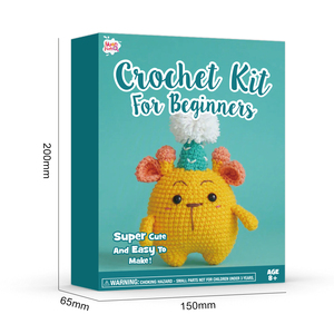 Kit de démarrage pour le crochet d'animaux DIY pour adultes et adolescents avec tutoriels vidéo détaillés – Jouets de couture et de tissage pour apprendre le crochet - Product Image 2