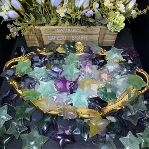 Cristal de guérison naturel, sculpture artisanale d'animaux (ours, éléphant), pierre de paume en forme de cœur Amgel, bol étoilé, ange en fluorite de forme libre, pour cadeau - Product Image 1