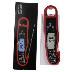 مقياس حرارة رقمي للشواء وطهي اللحوم مقاوم للماء مع مجس قابل للطي ونطاق واسع لدرجات الحرارة (-50 درجة مئوية إلى 300 درجة مئوية) - Product Image 5