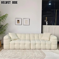Nuevo Sofá Boba de Malvavisco en Tonos Cálidos de Moda |   Sofá Modular de Diseño Moderno con Esponja de Alta Densidad para Espacios Pequeños