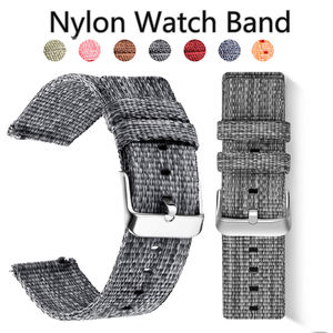 Bracelet en nylon pour <span class=keywords><strong>Samsung</strong></span> Galaxy 46mm 42mm Watch6 3 <span class=keywords><strong>Gear</strong></span> <span class=keywords><strong>S3</strong></span> Active 2 24mm <span class=keywords><strong>Frontier</strong></span> Poignet Sport Tissé pour Huawei Watch Fashion Strap - Product Image 2