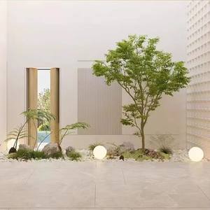 ต้นไม้ประดิษฐ์สีเขียว, ต้นเมเปิลกรงเล็บไก่, ต้นเมเปิลประดิษฐ์สำหรับตกแต่งภูมิทัศน์, ตกแต่งหน้าต่างร้านค้า, ตกแต่งหน้าต่างร้านน้ำชา - Product Image 3