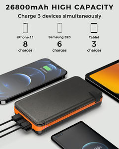 <span class=keywords><strong>Hiluckey</strong></span> – <span class=keywords><strong>chargeur</strong></span> de batterie professionnel léger, 4 panneaux solaires, 16000Mah, Power Bank pour Samsung - Product Image 4