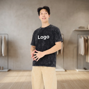 เสื้อยืดทรงบ็อกซี่ลายกราฟิกสตรีทแวร์ พิมพ์ลาย DTF แบบย้อมสีแบบแอซิดวอช น้ำหนัก 230 กรัม - Product Image 2