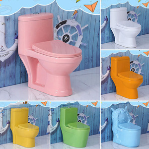 Inodoro Infantil de Cerámica <span class=keywords><strong>MUBI</strong></span> WC, Económico, de Piso, Colorido, para Guardería, Baño, Inodoro Infantil de Una Pieza - Product Image 5