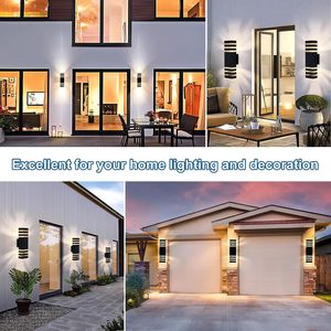 IP65 nhà hiện đại chiếu sáng lên và xuống đèn/ngoài trời ánh sáng/khách sạn biệt thự bên ngoài gắn kết không thấm nước ánh sáng sân vườn ABS tường ánh sáng - Product Image 6