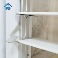 Usine de design moderne Vente en gros Fenêtre en aluminium à persienne réglable Volets horizontaux à impact d'ouragan Volets de fenêtre en aluminium
