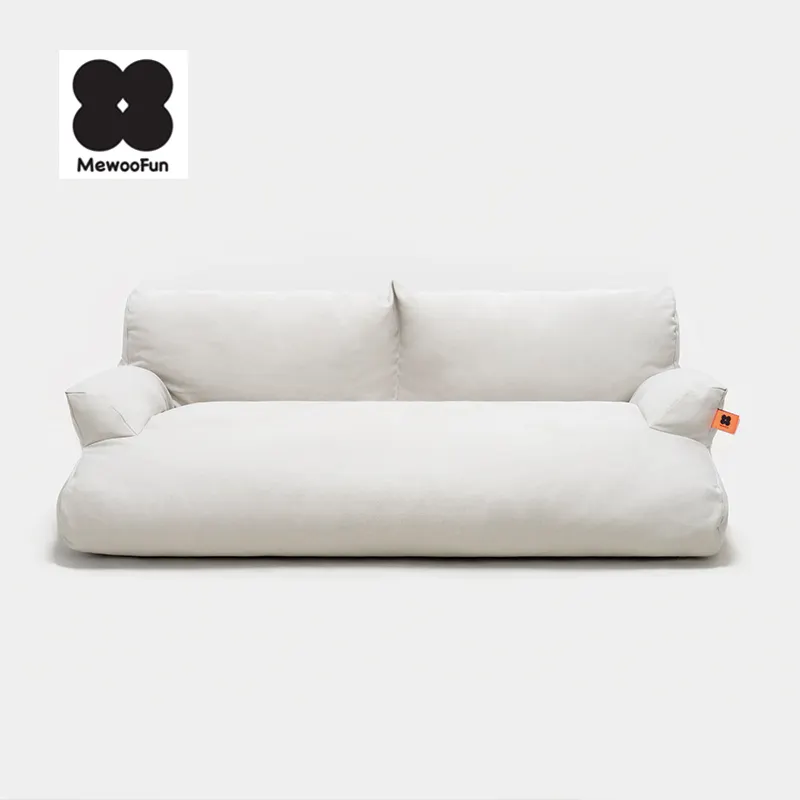 MewooFun Sofa mewah desain baru, tempat tidur Sofa anjing bentuk kanvas, tahan gores