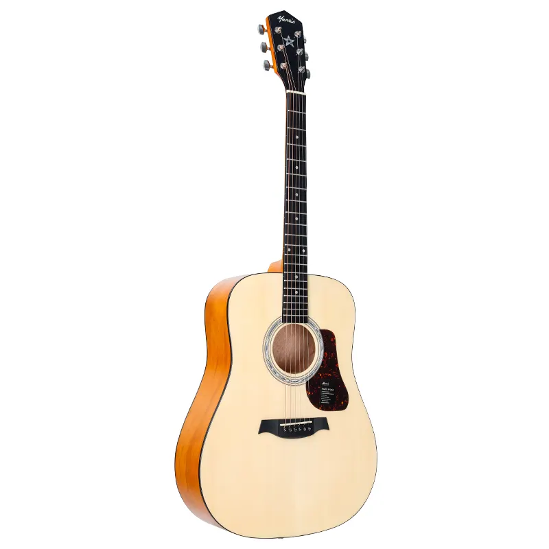 Mantic X300 श्रृंखला OEM पेशेवर कारखाना थोक कम कीमत और उच्च गुणवत्ता के ठोस ध्वनिक गिटार गिटार