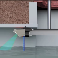 Capteur de niveau et de vitesse radar sans contact RS485 pour canaux d'irrigation et de drainage écologiques