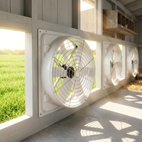 Ventilateur d'évacuation conique en PRV JTX-F1060 de 1060 mm, mural, en fibre de verre, pour poulailler, entrepôt, ferme d'élevage
