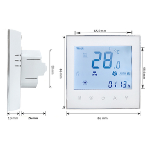 Termostato Inteligente Wifi para Habitación con Pantalla Táctil Programable para Aire Acondicionado Central CCST1001, Pantalla Táctil que Brinda Control Intuitivo - Product Image 2