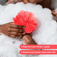 Éponge africaine authentique avec nœuds, exfoliante pour le bain, tissu de lavage, véritable Sapo, exfoliant corporel noir, accessoires de douche