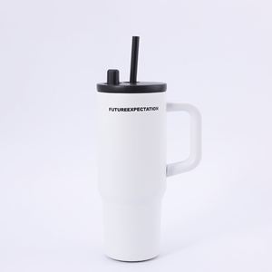 Gobelet de voyage isotherme pour voiture 24oz 720ml à double paroi avec couvercle et paille antidérapant pour la route et la maison - Product Image 5