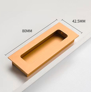 Fabriqué en Chine Armoire à tiroirs encastrée en aluminium invisible Poignée d'armoire à porte coulissante dissimulée de cuisine - Product Image 3