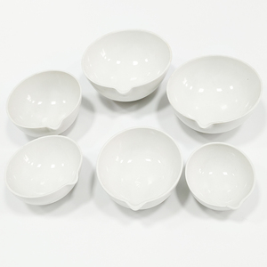 Bol d'évaporation en porcelaine céramique à fond rond de laboratoire de 30ml 100ml 250ml 500ml - Product Image 3