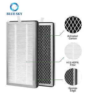 Replacement Activated Carbon True H13 Filters Panel Filter for Medify MA-15 Air Purifier Parts