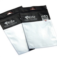 Sac à fermeture éclair transparent personnalisé, recyclable et refermable, imprimé en héliogravure, pour emballage d'accessoires mobiles, avec fente Euro – Vente chaude