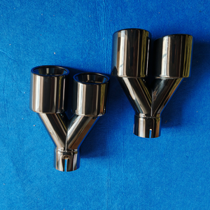 Embout d'échappement en titane noir de 3,5 pouces, forme en U, embout de silencieux double en acier inoxydable, embout de tuyau d'échappement universel, <span class=keywords><strong>accessoires</strong></span> de <span class=keywords><strong>tuning</strong></span> automobile - Product Image 5