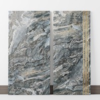 Carreaux de porcelaine rectangulaires modernes veinés de marbre gris doré brillant 600x1200mm pour escaliers de salle de bain, hall, hôtel, villa