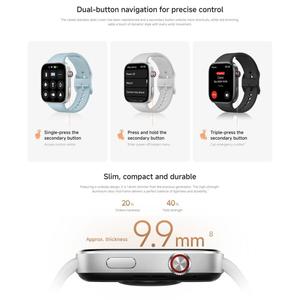 Nuevo <span class=keywords><strong>Xiaomi</strong></span> Redmi Watch <span class=keywords><strong>6</strong></span> con Pantalla AMOLED de 2.07 Pulgadas, Resistente al Agua 5ATM, Monitor de Salud, <span class=keywords><strong>Reloj</strong></span> Inteligente Deportivo - Product Image 4