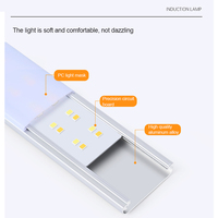 Gran oferta, luces LED regulables para armario, 5V, recargable por USB, Sensor de movimiento, lámpara de noche, armario de cocina, luz de armario de aluminio
