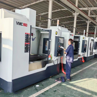 Centro de Mecanizado Vertical CNC VMC850 Vmc855 de Taiwán Okada, Mesa Rotatoria de 5 Ejes y 4 Enlaces, 200 mm