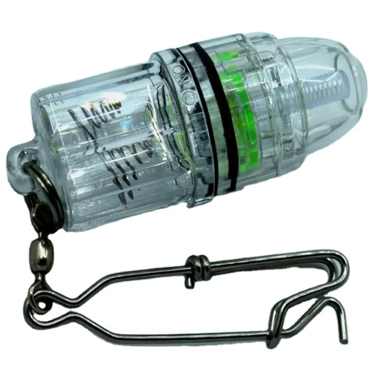 Lampada a spruzzo a goccia profonda notte subacquea Luz Hyena segnali esca verde viola acque profonde lento Jigging Drop Led Fishing Light