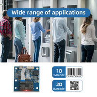 Module de scanner de codes-barres compact 1D 2D QR pour systèmes embarqués et terminaux de point de vente