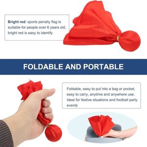 Drapeau de pénalité de football pour arbitre, accessoire de jeu et de défi pour fêtes sportives - Product Image 4