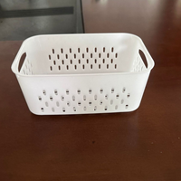 Conteneur de stockage alimentaire pour réfrigérateur certifié FCM avec panier de drainage, organisateur, boîte de conservation hermétique pour fruits et légumes