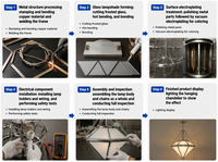Lustre moderne personnalisé OEM ODM, grande lampe suspendue LED de luxe, éclairage de plafond sur mesure pour hôtel, villa, projet