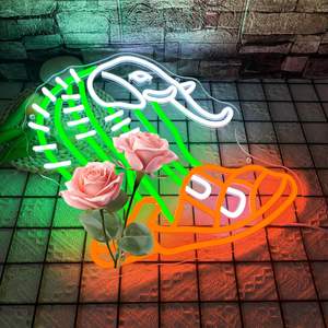 ไฟนีออน LED สไตล์อิตาลีรูปการ์ตูนตลกรูปสัตว์สัญลักษณ์ติดผนังรูปช้างกระบองเพชรสำหรับห้องนอนคลับคาเฟ่ - Product Image 2