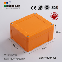 BWP 10207-A Boîtier d'instrument en plastique ABS étanche Boîte de jonction Contrôle IP68 BWP 10207-A