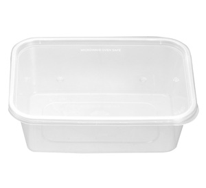 Tiya Rectangulaire Clair En Plastique Dur Conteneur De Stockage Des Aliments 750ML PP Jetable Restaurant Fast Food Conteneurs - Product Image 2