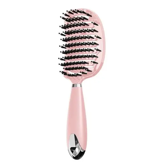 Hair Blow Dryer Brush For Women Massage Curly Head Comb Boar Bristle Vented Hair Brush