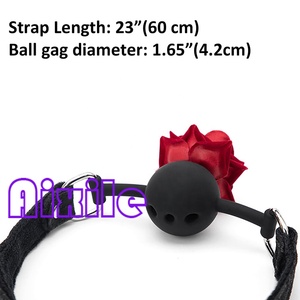 Mordaza con Tapón Nasal y Detalles de Rosa y Encaje para Juegos <span class=keywords><strong>Sexuales</strong></span> de Bondage y Restricción, Juguete Sexual BDSM Ajustable para Adultos - Product Image 4