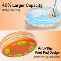 Set de Entrenamiento de Tenis para Principiantes, Pelota de Rebote, Cuerda Elástica, Base Rellenable, Kit de Práctica Individual para Entrenamiento de Golpe para Adultos y Niños