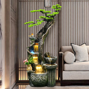 Ornamenti da <span class=keywords><strong>giardino</strong></span> in resina stile fontana <span class=keywords><strong>Feng</strong></span> <span class=keywords><strong>Shui</strong></span> decorazione <span class=keywords><strong>giardino</strong></span> casa fontana esterna cascata - Product Image 2